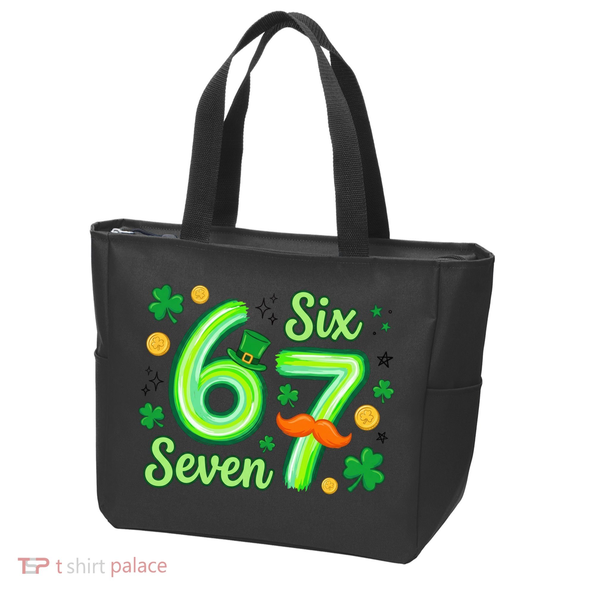 St Patrick's Lucky 67 Six Seven 6-7 Meme Tote Bag