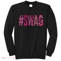#SWAG Pink Leopard Print Cool Sweatshirt thumb 0