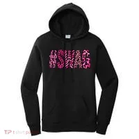 #SWAG Pink Leopard Print Cool Women's Hoodie thumb 0