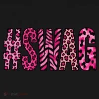 #SWAG Pink Leopard Print Cool Women's Hoodie thumb 2