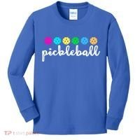 S Pickleball Lovers Cute Cool Gift Kids Long Sleeve Shirt thumb 0