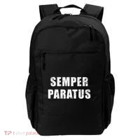 Semper Paratus Latin Phrase Meaning Always Ready Backpack thumb 0
