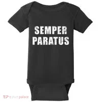 Semper Paratus Latin Phrase Meaning Always Ready Baby Bodysuit thumb 0