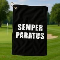 Semper Paratus Latin Phrase Meaning Always Ready Golf Towel thumb 1