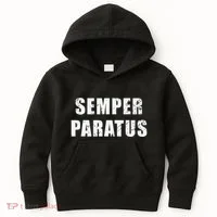 Semper Paratus Latin Phrase Meaning Always Ready Kids Hoodie thumb 0