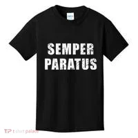 Semper Paratus Latin Phrase Meaning Always Ready Kids T-Shirt thumb 0