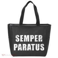 Semper Paratus Latin Phrase Meaning Always Ready Tote Bag thumb 0