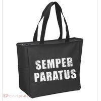 Semper Paratus Latin Phrase Meaning Always Ready Tote Bag thumb 2