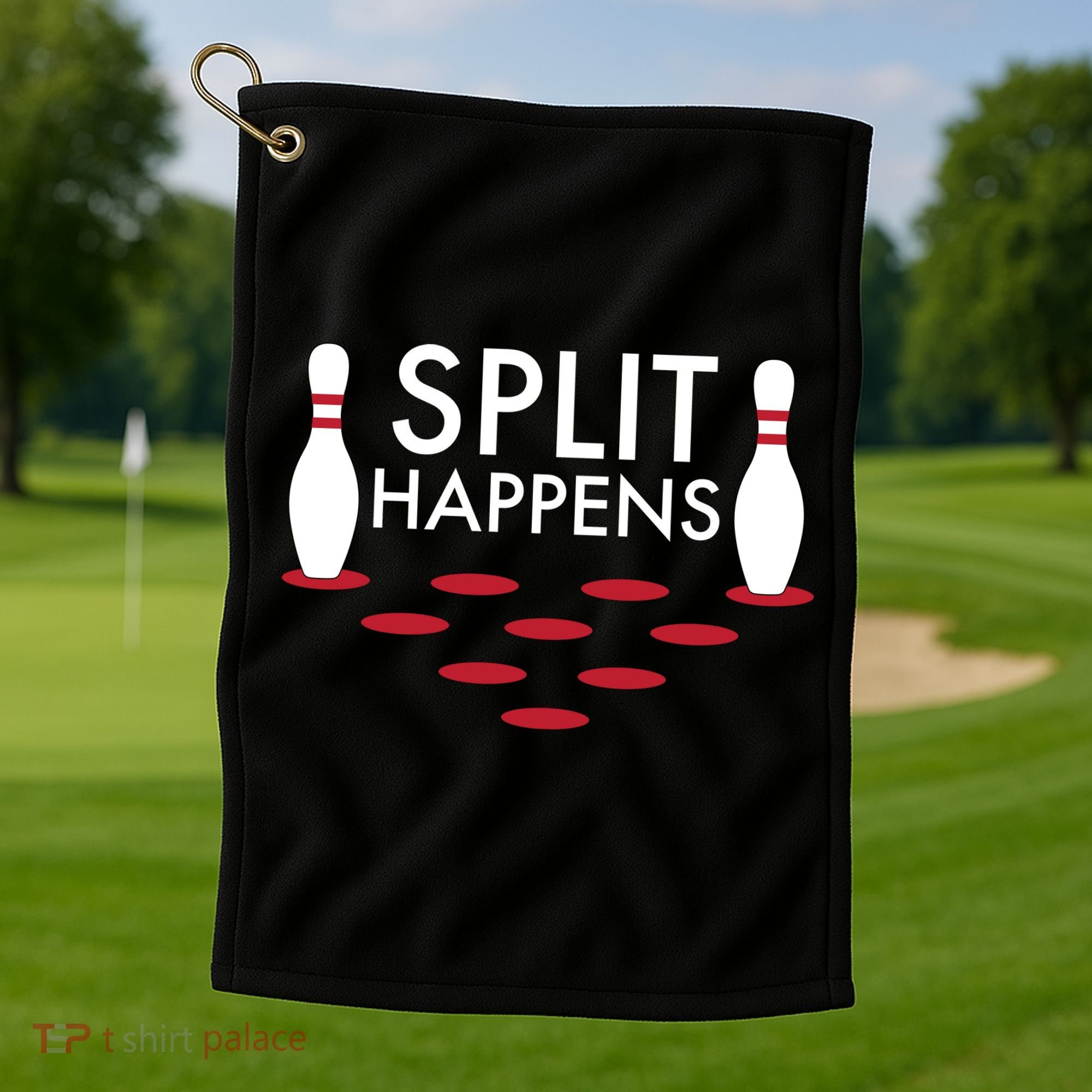 Splits Happen Golf Towel