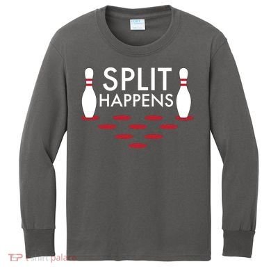 Splits Happen Kids Long Sleeve Shirt