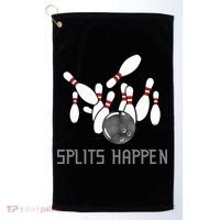Splits Happen Bowling Golf Towel thumb 0