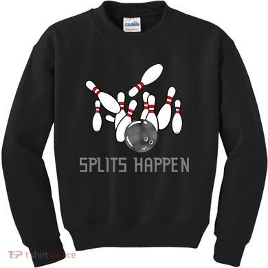 Splits Happen Bowling Kids Sweatshirt