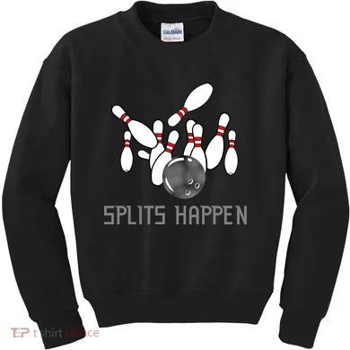 Splits Happen Bowling Kids Sweatshirt