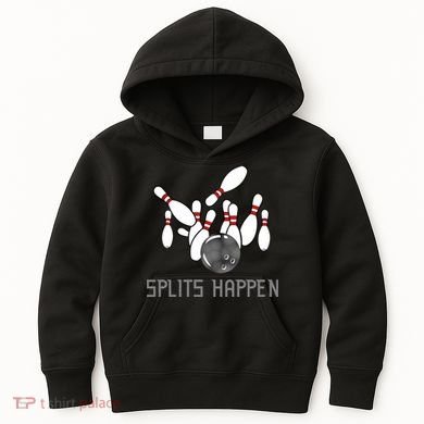 Splits Happen Bowling Kids Hoodie