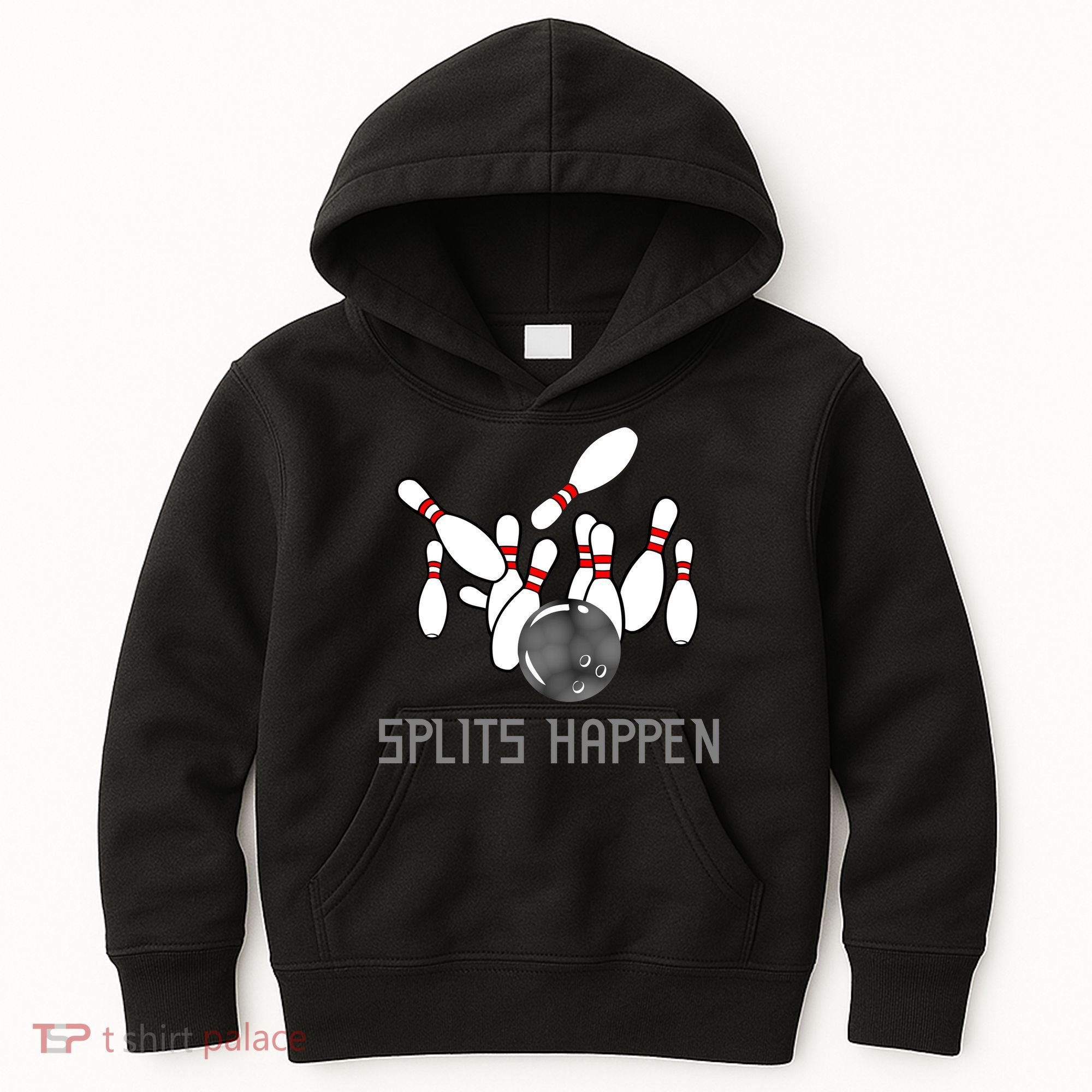 Splits Happen Bowling Kids Hoodie