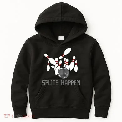 Splits Happen Bowling Kids Hoodie