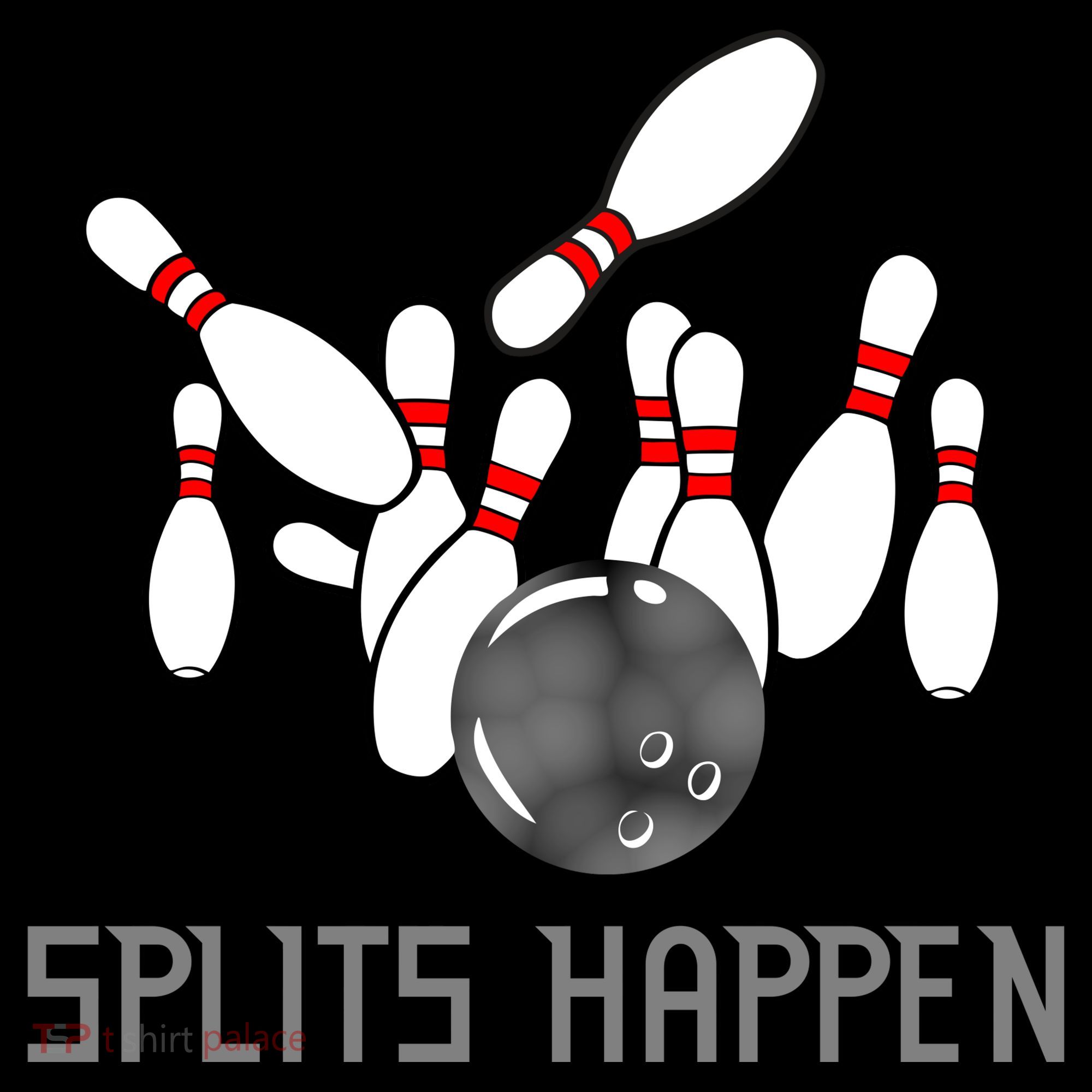 Splits Happen Bowling Kids Long Sleeve Shirt