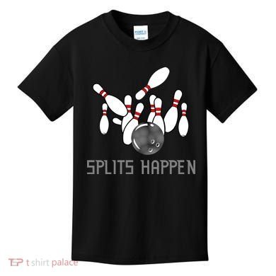 Splits Happen Bowling Kids T-Shirt