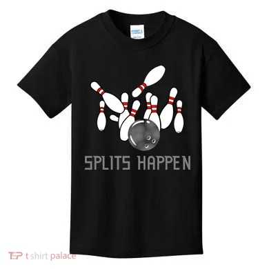 Splits Happen Bowling Kids T-Shirt