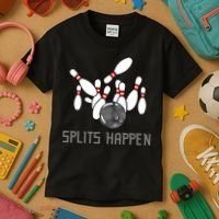 Splits Happen Bowling Kids T-Shirt thumb 3