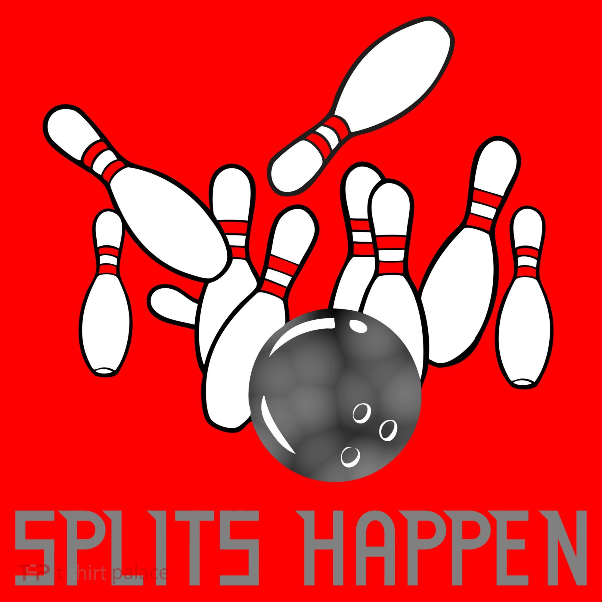 Splits Happen Bowling Santa Hat
