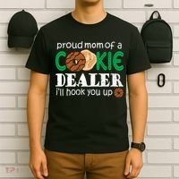 Scout Proud Mom Of A Cookie Dealer Troop Leader T-Shirt thumb 6