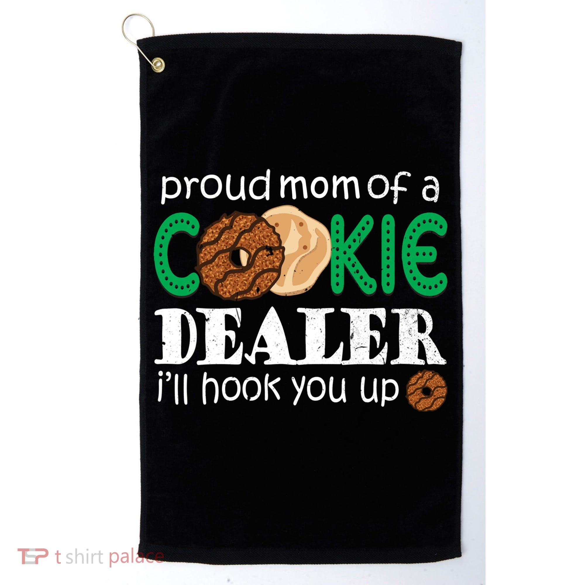 Scout Proud Mom Of A Cookie Dealer Troop Leader Golf Towel