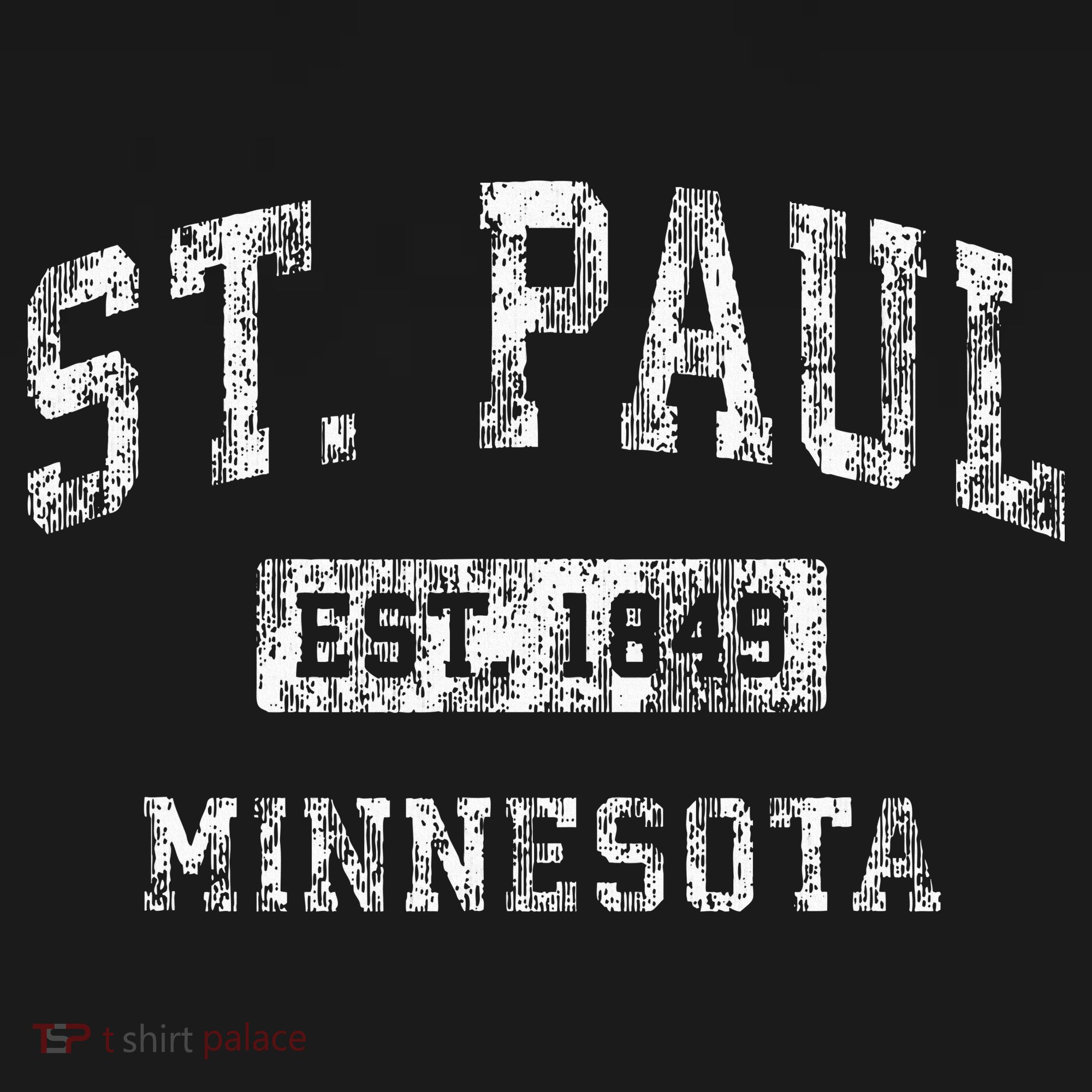 St. Paul Minnesota Mn Vintage Established Sports T-Shirt
