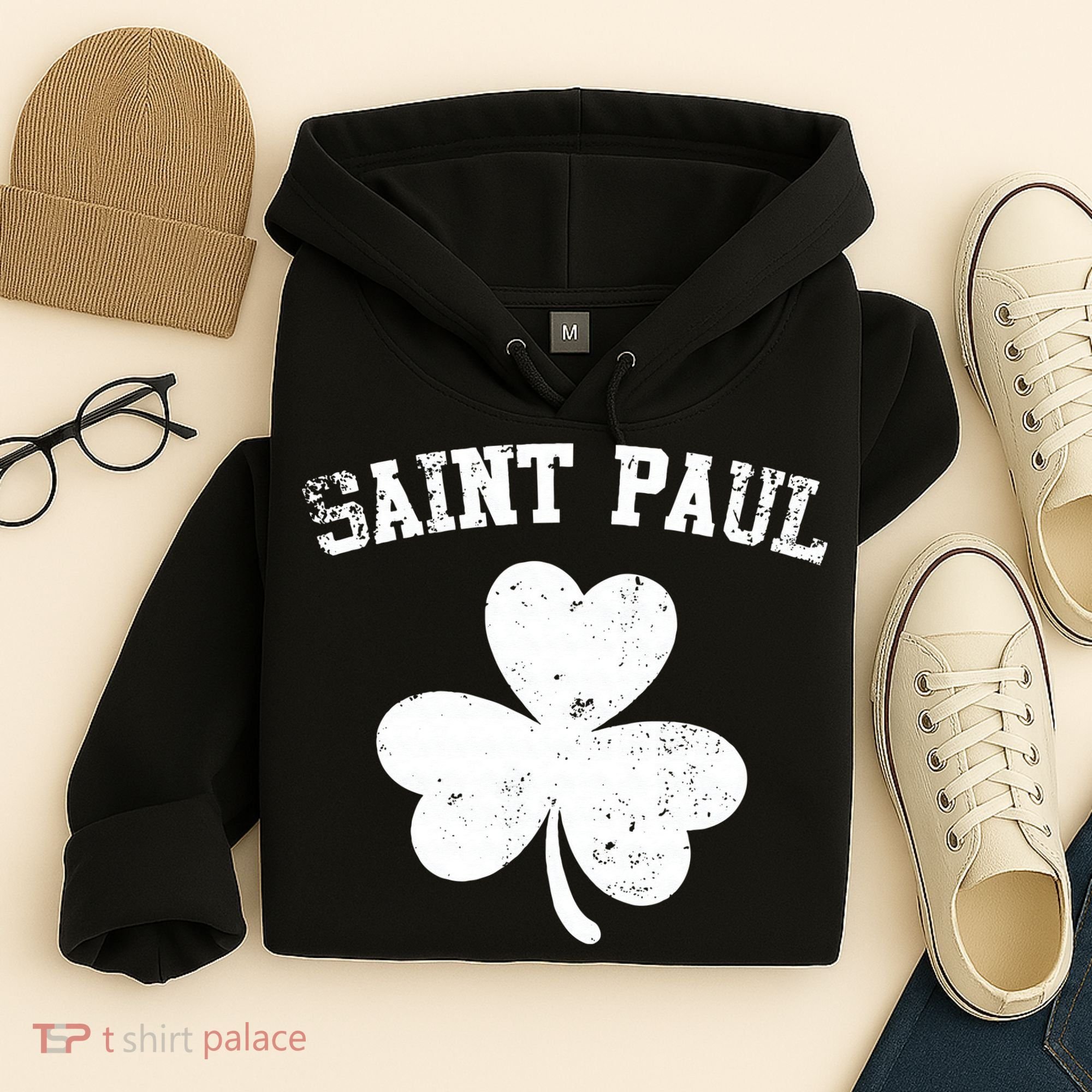 Saint Paul Minnesota St Patrick's Day Shamrock Hoodie