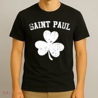 Saint Paul Minnesota St Patrick's Day Shamrock T-Shirt thumb 3