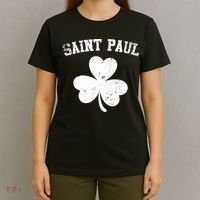 Saint Paul Minnesota St Patrick's Day Shamrock T-Shirt thumb 4