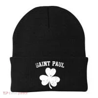 Saint Paul Minnesota St Patrick's Day Shamrock Beanie thumb 0