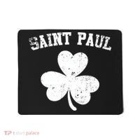 Saint Paul Minnesota St Patrick's Day Shamrock Mousepad thumb 0