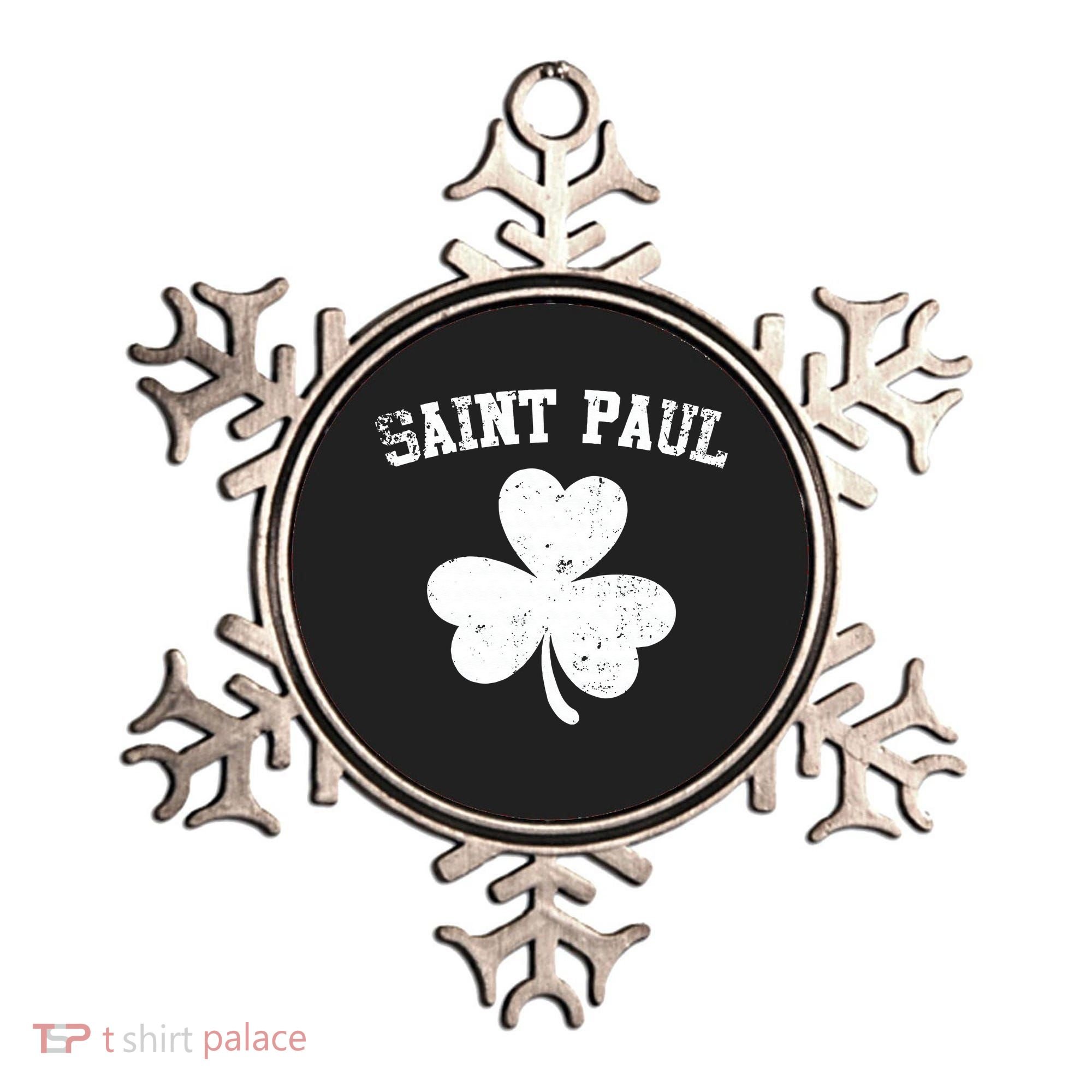 Saint Paul Minnesota St Patrick's Day Shamrock Ornament