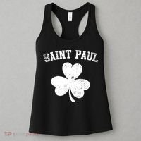 Saint Paul Minnesota St Patrick's Day Shamrock Women's Tank Top thumb 3
