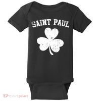 Saint Paul Minnesota St Patrick's Day Shamrock Baby Bodysuit thumb 0
