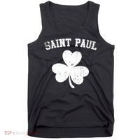 Saint Paul Minnesota St Patrick's Day Shamrock Tank Top thumb 0
