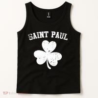 Saint Paul Minnesota St Patrick's Day Shamrock Tank Top thumb 2