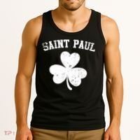 Saint Paul Minnesota St Patrick's Day Shamrock Tank Top thumb 3