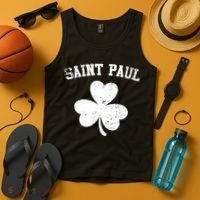 Saint Paul Minnesota St Patrick's Day Shamrock Tank Top thumb 4