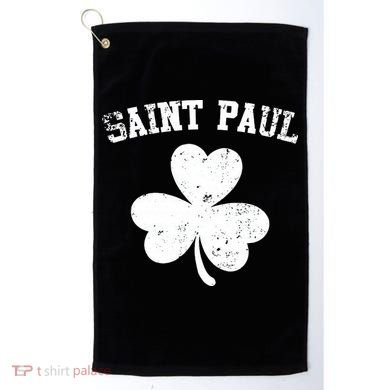 Saint Paul Minnesota St Patrick's Day Shamrock Golf Towel