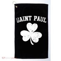 Saint Paul Minnesota St Patrick's Day Shamrock Golf Towel thumb 0