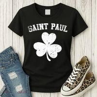 Saint Paul Minnesota St Patrick's Day Shamrock Women's T-Shirt thumb 3
