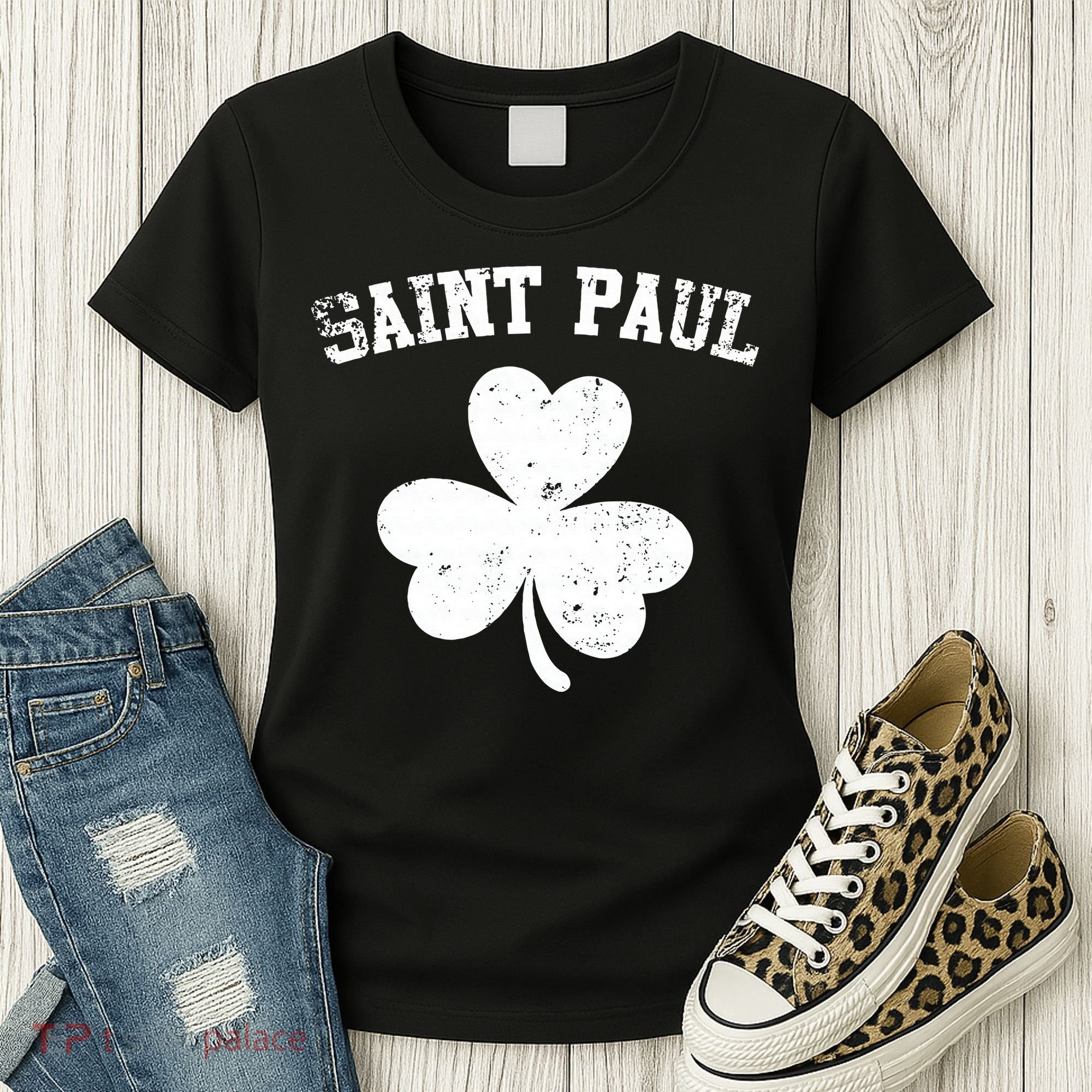 Saint Paul Minnesota St Patrick's Day Shamrock Women's T-Shirt