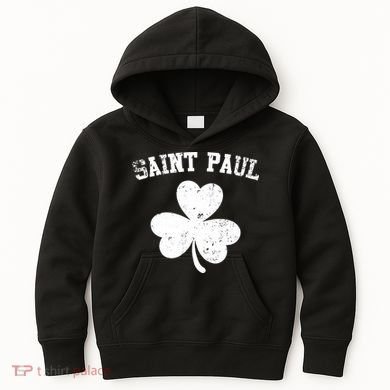 Saint Paul Minnesota St Patrick's Day Shamrock Kids Hoodie