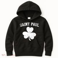 Saint Paul Minnesota St Patrick's Day Shamrock Kids Hoodie thumb 0