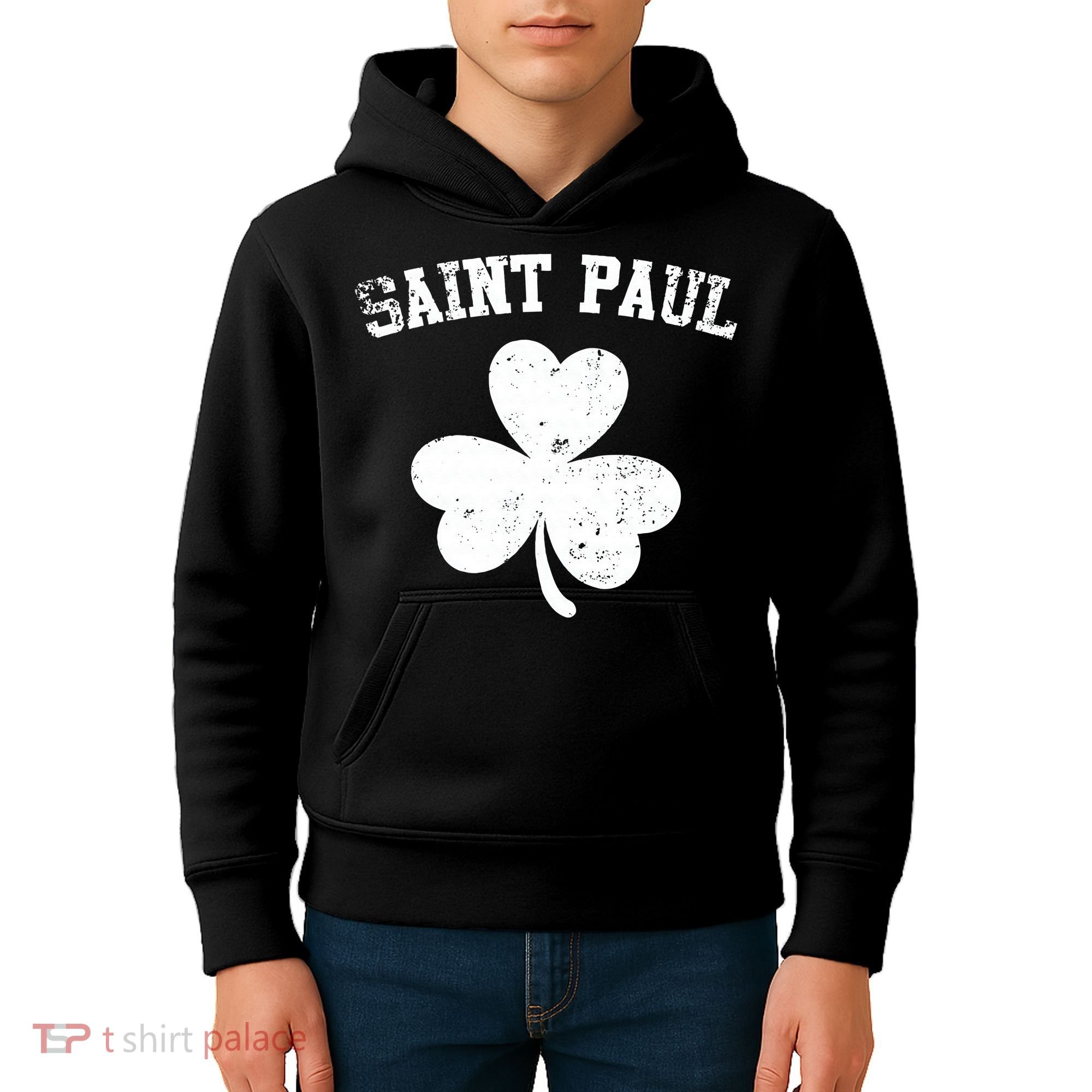 Saint Paul Minnesota St Patrick's Day Shamrock Kids Hoodie
