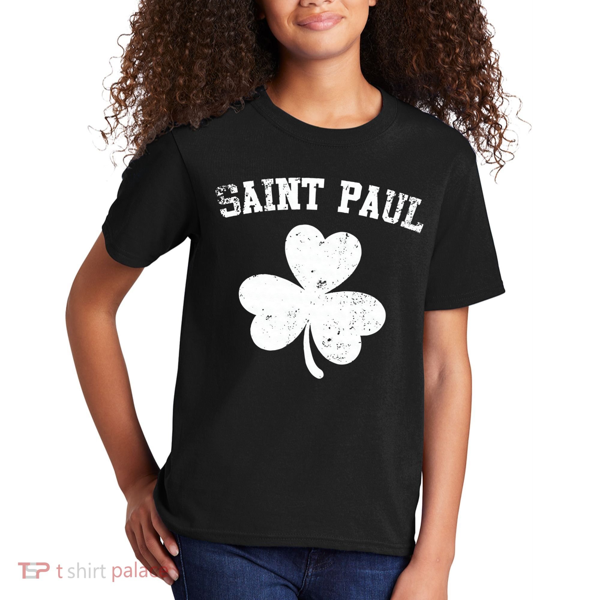 Saint Paul Minnesota St Patrick's Day Shamrock Kids T-Shirt