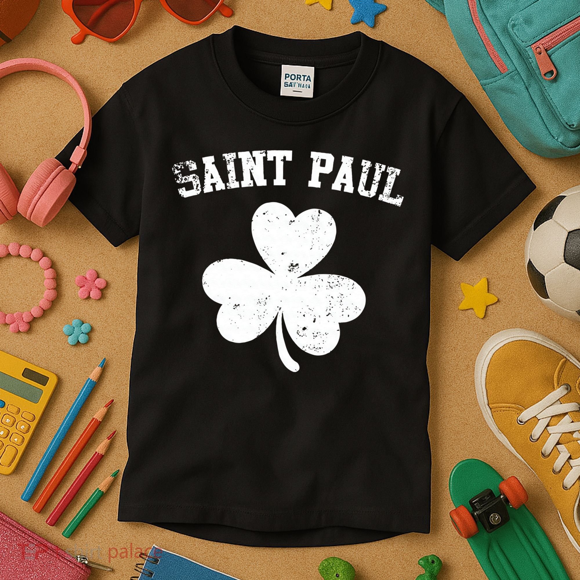 Saint Paul Minnesota St Patrick's Day Shamrock Kids T-Shirt