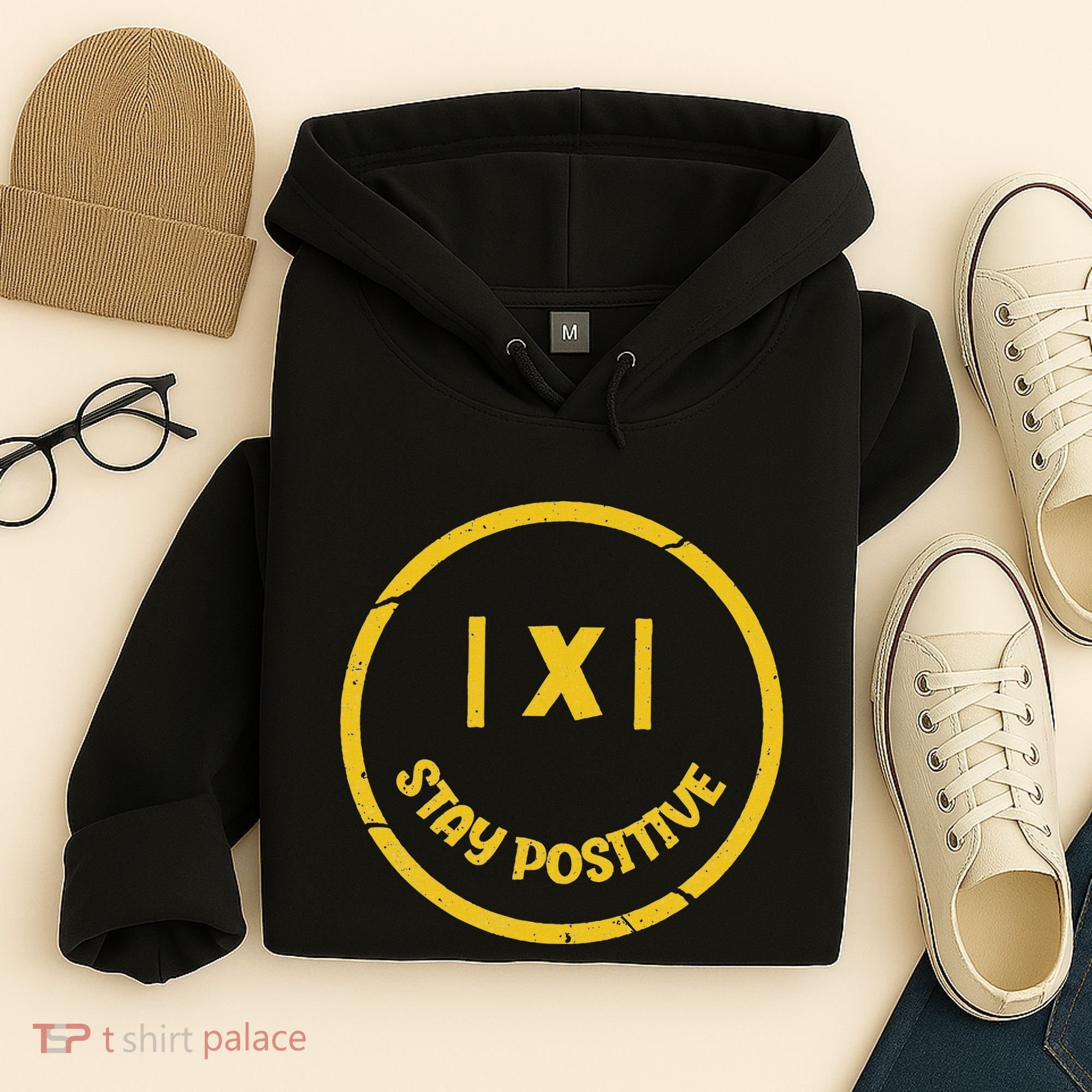 Stay Positive Math Teacher Mathematician Avoid Negativity Hoodie